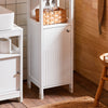 SoBuy | Badkommode | Badschrank Weiß | Badmöbel | Sideboard | Flurschrank | BZR186-W
