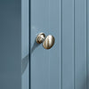 SoBuy | Badkommode mit Toilettenrollenhalter | Badschrank schmales | Sideboard Blau | BZR189-HG