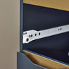 SoBuy | Nischenregal mit 3 Schubladen | Aufbewahrungsschrank mit Rollen | Blau | BZR191-B