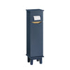 SoBuy | Toilettenrollenhalter | Badregal | Badezimmerschrank | Blau | BZR192-B