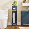 SoBuy | Toilettenrollenhalter | Badregal | Badezimmerschrank | Blau | BZR192-B