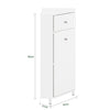 SoBuy | Badkommode mit Schublade | Badschrank Weiß | Sideboard | Flurschrank | BZR194-W