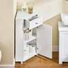 SoBuy | Badkommode mit Schublade | Badschrank Weiß | Sideboard | Flurschrank | BZR194-W