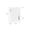SoBuy | Toilettenpapierhalter | Nischenregal | Badschrank Weiß | BZR199-W