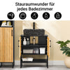 SoBuy | Waschbeckenunterschrank Badezimmerschrank 60 cm breit | Schwarz | BZR202-SCH