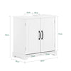 SoBuy | Waschbeckenunterschrank 60 cm | Badezimmerschrank Weiß | MDF | BZR205-W