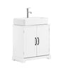 SoBuy | Waschbeckenunterschrank 60 cm | Badezimmerschrank Weiß | MDF | BZR205-W