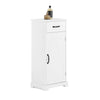 SoBuy | Badezimmerschrank | Schmaler Badschrank mit verstellbaren | Weiß | 42x30x93cm | BZR207-W