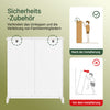 SoBuy | Wäscheschrank | mit 2 Wäschesäcke | Badezimmerschrank mit 2 Schubladen | Wäschekorb Weiß | BZR208-W