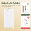 SoBuy | Badezimmerschrank | mit Wäschekorb & Offenem Fach | Wäschesammler | Weiß | BZR211-W