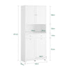 SoBuy | Badezimmerschrank schmal | Hochschrank | mit 2 Wäschekörben | 2 Schubladen | 78x38x181cm | Weiß | BZR215-W