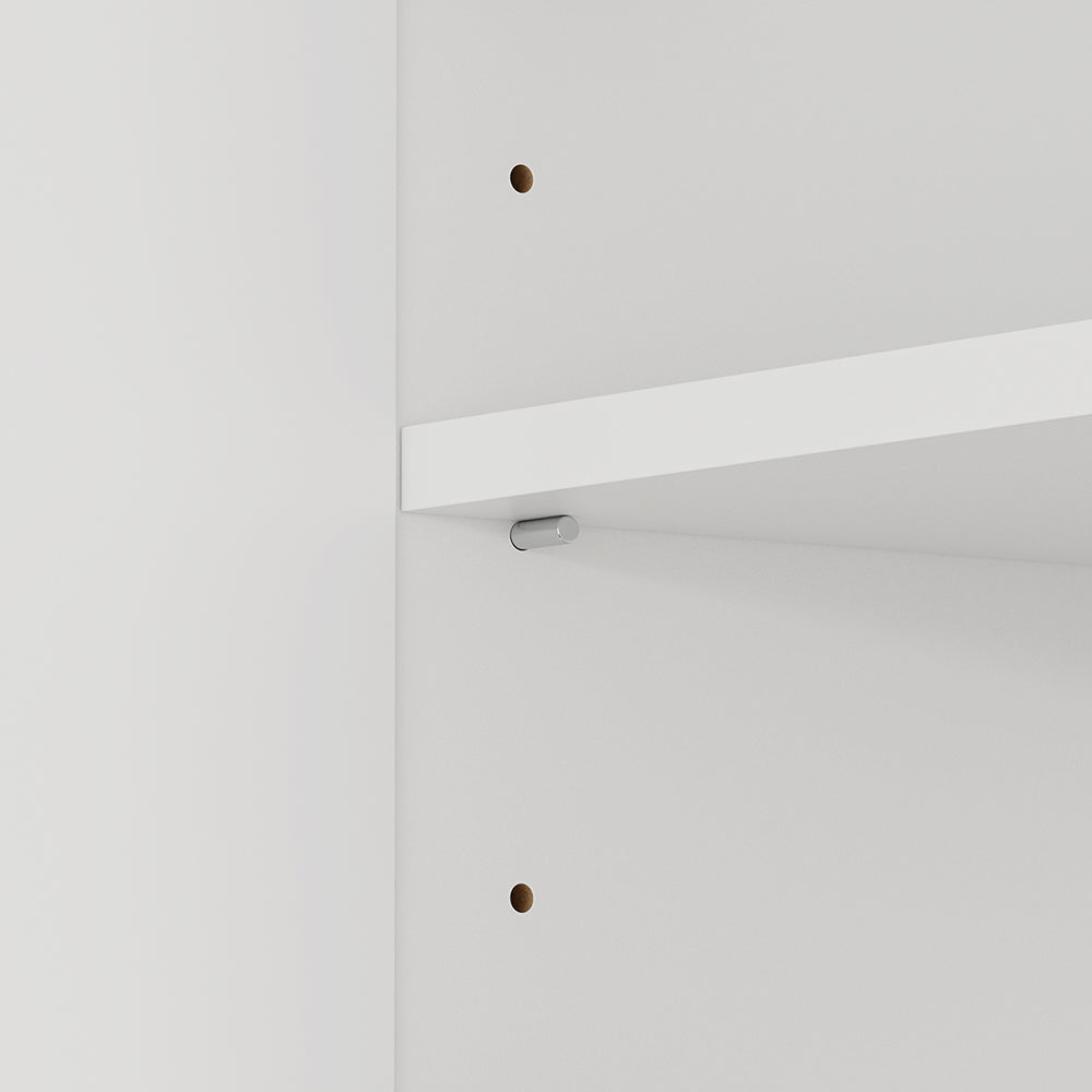 SoBuy | Hangeschrank | Wandschrank hängend mit 2 Türen | White | 90×70×28.5 cm | BZR233-W
