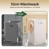 SoBuy | Badezimmerschrank mit 2 Wäschesäcken | Wäschesammler | Wäschekorb Dunkelgrau | 78x90x38cm | BZR33-II-DG