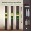 SoBuy Bad Hochschrank mit Verstellbare Ablagen schmal Braun 20x180x20cm BZR34-BR