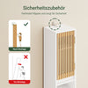 SoBuy Bad Hochschrank mit Verstellbare Ablagen schmal Weiß 20x180x20cm BZR34-BW
