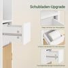 SoBuy Bad Hochschrank mit Verstellbare Ablagen schmal Weiß 20x180x20cm BZR34-BW