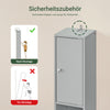 SoBuy Bad Hochschrank mit Verstellbare Ablagen schmal Hellgrau 20x180x20cm BZR34-HG