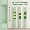SoBuy | Badezimmer Hochschrank Schmal | mit Verstellbare Ablagen | Hellgrün | 20x180x20cm BZR34-II-GR