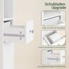 SoBuy | Badhochschrank | mit Verstellbare Ablagen schmal | Weiß | 20x180x20cm | BZR34-II-W