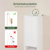 SoBuy | Badhochschrank | mit Verstellbare Ablagen schmal | Weiß | 20x180x20cm | BZR34-W