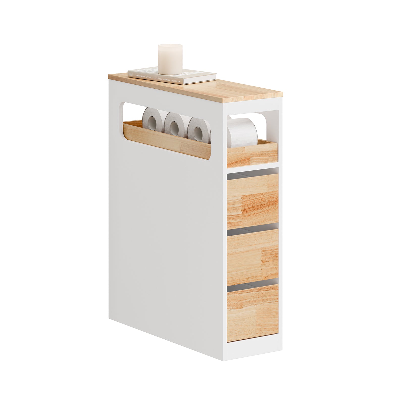 kommode mit arbeitsplatte SIDEBOARD Kücheninsel, klappbare Arbeitsplatte, 5 Schubladen, Weiß jetzt nur online ➤ Fresh Spring Water Delivery main image 1
