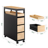 Vorverkauf | SoBuy Nischenregal mit 3 Schubladen schmaler Nischenwagen für Küche Bad 23x82x65cm BZR54