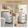 Vorverkauf | SoBuy Nischenregal mit 3 Schubladen schmaler Nischenwagen für Küche Bad 23x82x65cm BZR54