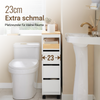 Vorverkauf | SoBuy Nischenregal mit 3 Schubladen schmaler Nischenwagen für Küche Bad 23x82x65cm BZR54