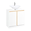 SoBuy | Waschbeckenunterschrank | Badschrank | Waschtisch | Unterschrank | Weiß | BZR78-W