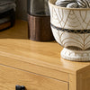 SoBuy | Wäscheschrank mit Wäschesack | Badschrank | Wäschekorb | Badkommode | Dunkelnatur | BZR97-SN