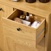 SoBuy | Wäscheschrank mit Wäschesack | Badschrank | Wäschekorb | Badkommode | Dunkelnatur | BZR97-SN