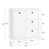 SoBuy | Wäscheschrank mit Wäschesack | Badschrank | Wäschekorb | Badkommode | Weiß | BZR97-W