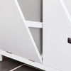 SoBuy | Wäscheschrank mit Wäschesack | Badschrank | Wäschekorb | Badkommode | Weiß | BZR97-W