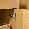 SoBuy | Waschbeckenunterschrank| Badezimmerschrank | Waschtisch | Dunkelnatur | BZR98-SN