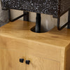 SoBuy | Waschbeckenunterschrank| Badezimmerschrank | Waschtisch | Dunkelnatur | BZR98-SN
