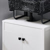 SoBuy | Waschbeckenunterschrank| Badezimmerschrank | Waschtisch | Weiß | BZR98-W