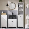 SoBuy | Waschbeckenunterschrank| Badezimmerschrank | Waschtisch | Weiß | BZR98-W
