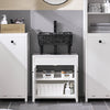 SoBuy | Waschbeckenunterschrank| Badezimmerschrank | Waschtisch | Weiß | BZR98-W