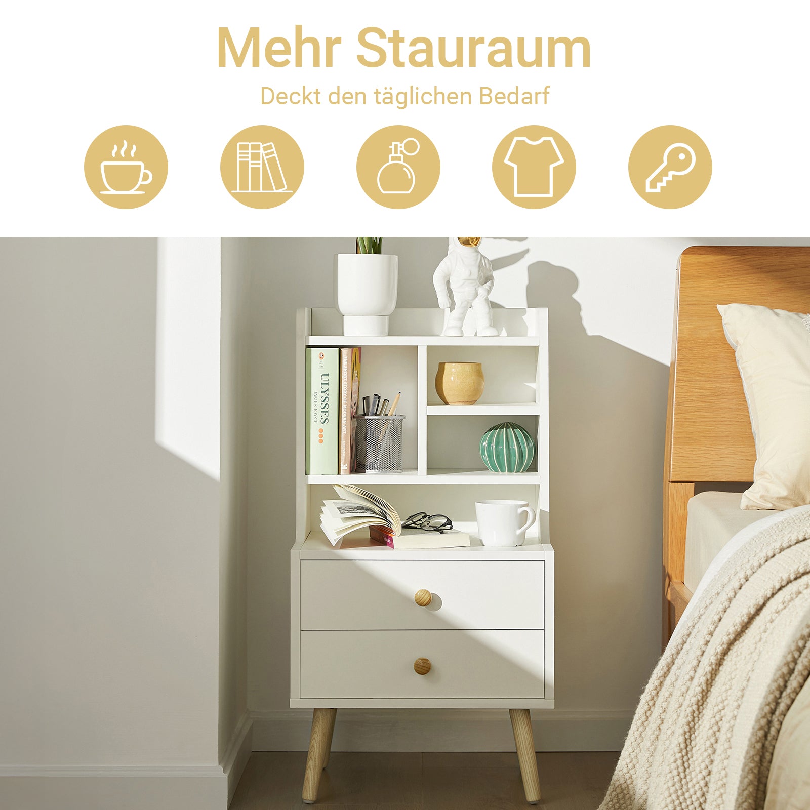 Vorverkauf | SoBuy | Nachttisch | Sofatisch | Beistelltisch | Nachtschrank | FBT100-W