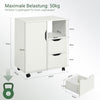Vorverkauf | SoBuy | Druckertisch mit Schublade | Beistelltisch | Couchtisch Weiß | FBT105-W