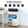SoBuy | Druckertisch mit Schublade | Beistelltisch | Couchtisch Weiß | FBT106-W