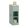 SoBuy Nachttisch schmal Beistelltisch mit Schublade Grün 20x61x35cm FBT111-GR