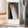SoBuy Nachttisch schmal Beistelltisch mit Schublade Weiß-Natur 25x60x40cm FBT111-II-WN