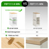 SoBuy Nachttisch schmal Beistelltisch mit Schublade Weiß-Natur 25x60x40cm FBT111-II-WN