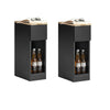 SoBuy Nachttisch 2er Set schmal Beistelltisch mit Schublade Schwarz 20x60x35cm FBT111-SCHx2