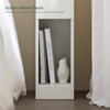 SoBuy Nachttisch 2er Set schmal Beistelltisch mit Schublade Weiß 20x60x35cm FBT111-WNx2