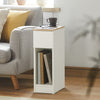 SoBuy Nachttisch 2er Set schmal Beistelltisch mit Schublade Weiß 20x60x35cm FBT111-WNx2