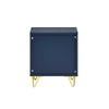 SoBuy | Nachttisch mit 2 Schubladen | Moderner Sofatisch | Beistelltisch | Blau | FBT115-B