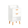 SoBuy | Nachttisch | Nachtschrank | Beistelltisch | Sofatisch | Telefontisch | Weiß | FBT125-W