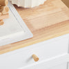 SoBuy | Nachttisch | Nachtschrank | Beistelltisch | Sofatisch | Telefontisch | Weiß-Natur | FBT126-WN